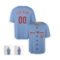 Personalized Philadelphia Light Blue Baseball Jersey – Custom Name & Number-5