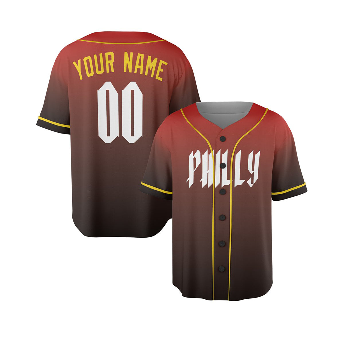 Personalized Philadelphia Red City Baseball Jersey – Custom Name & Number-4