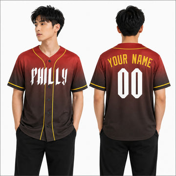 Personalized Philadelphia Red City Baseball Jersey – Custom Name & Number-1