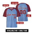Personalized Philadelphia Two-Button Baseball Jersey – Alternate Style, Custom Name & Number for Men, Women & Youth-2