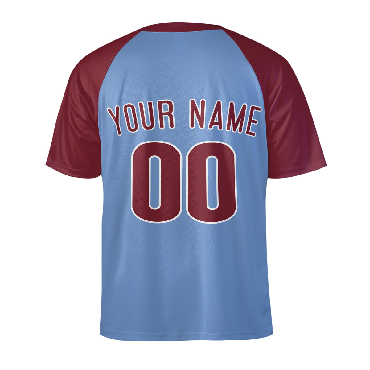 Personalized Philadelphia Two-Button Baseball Jersey – Alternate Style, Custom Name & Number for Men, Women & Youth-5