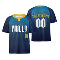 Personalized Philadelphia Two-Button Baseball Jersey – Philly City-Inspired Style for Men, Women & Youth-3