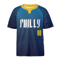 Personalized Philadelphia Two-Button Baseball Jersey – Philly City-Inspired Style for Men, Women & Youth-4