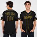 Personalized Pittsburgh Baseball Jersey – Black City Style, Custom Name & Number for Kids & Adults-1