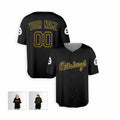 Personalized Pittsburgh Baseball Jersey – Black City Style, Custom Name & Number for Kids & Adults-5