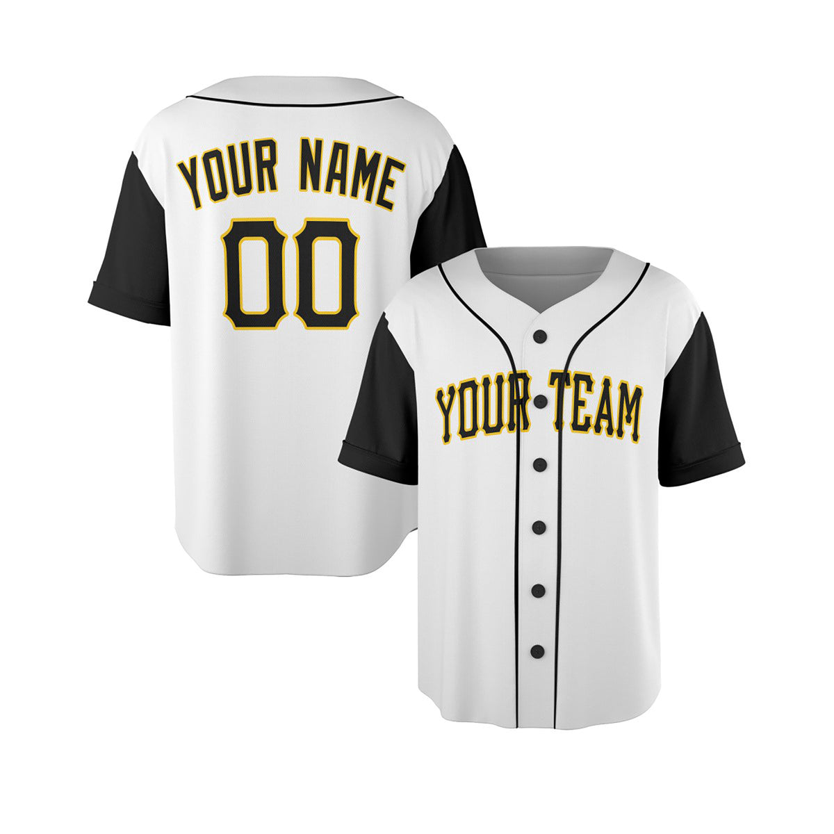 Personalized Pittsburgh Baseball Jersey – White Heritage-Inspired Style, Custom Name & Number for Kids & Adults-4