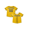 Personalized Pittsburgh Gold Baseball Jersey – Custom Name & Number, Kids & Adults-8