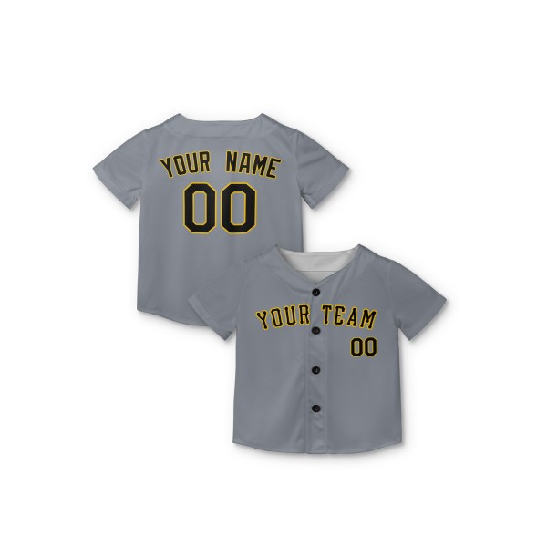 Personalized Pittsburgh Gray City Baseball Jersey – Custom Name & Number-7