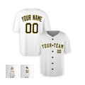 Personalized Pittsburgh White Baseball Jersey – Custom Name & Number, Kids & Adults-5