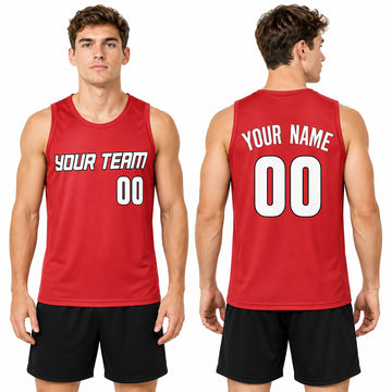 Personalized Portland Red Basketball Jersey – Custom Name & Number, Kids Youth Adults-1