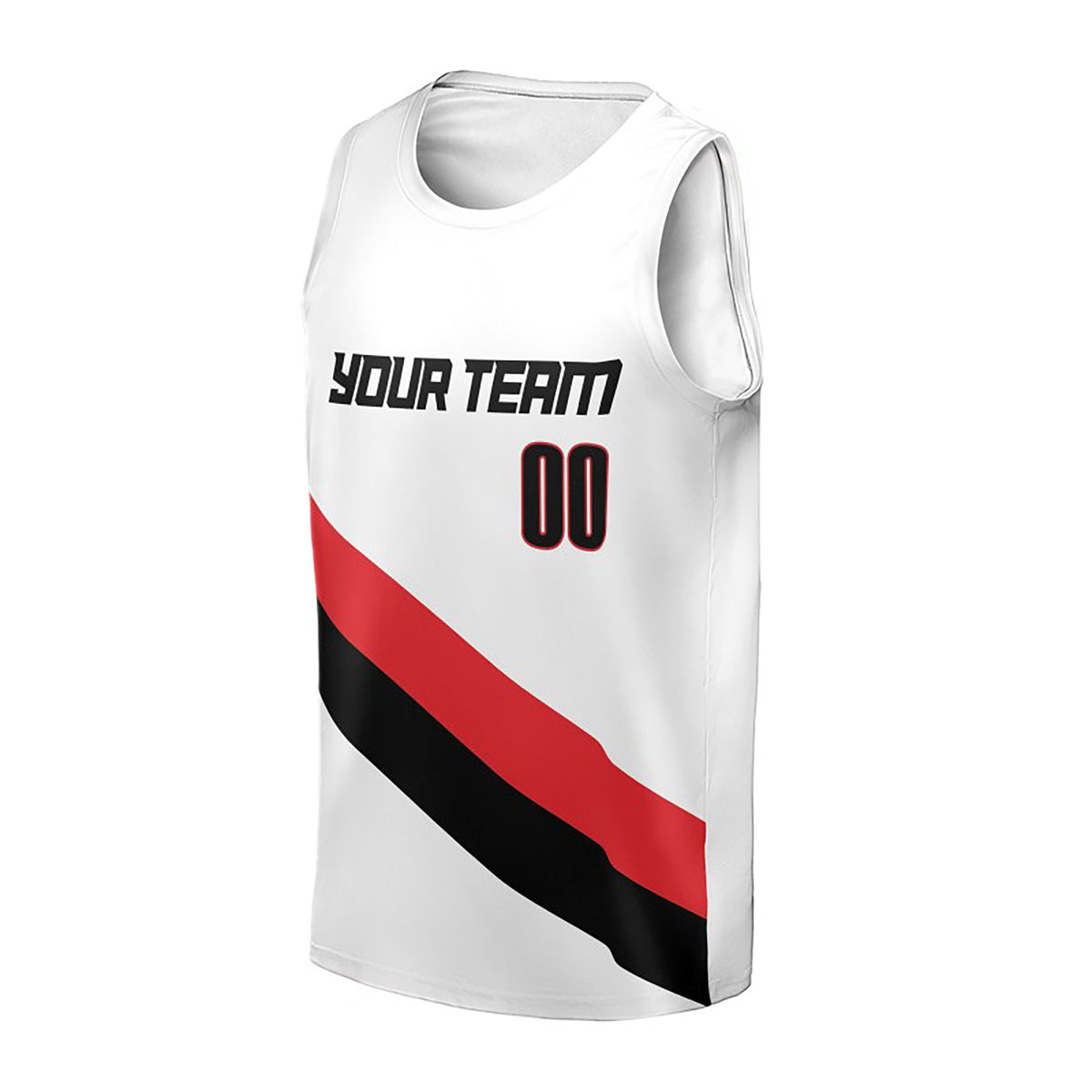Personalized Portland White Basketball Jersey – Custom Name & Number, Kids Youth Adults-3