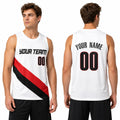 Personalized Portland White Basketball Jersey – Custom Name & Number, Kids Youth Adults-1