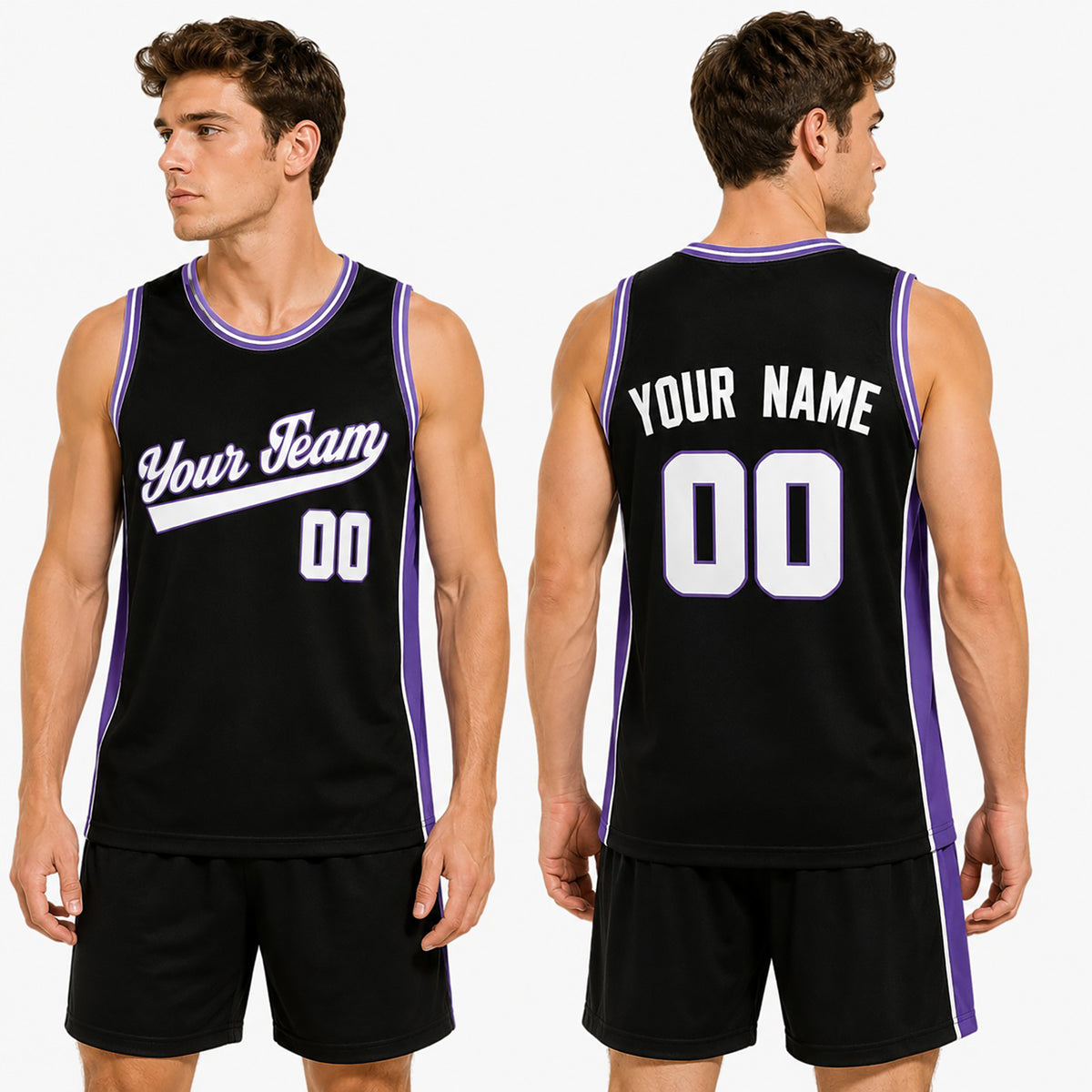Personalized Sacramento Black Basketball Jersey – Custom Name & Number-1