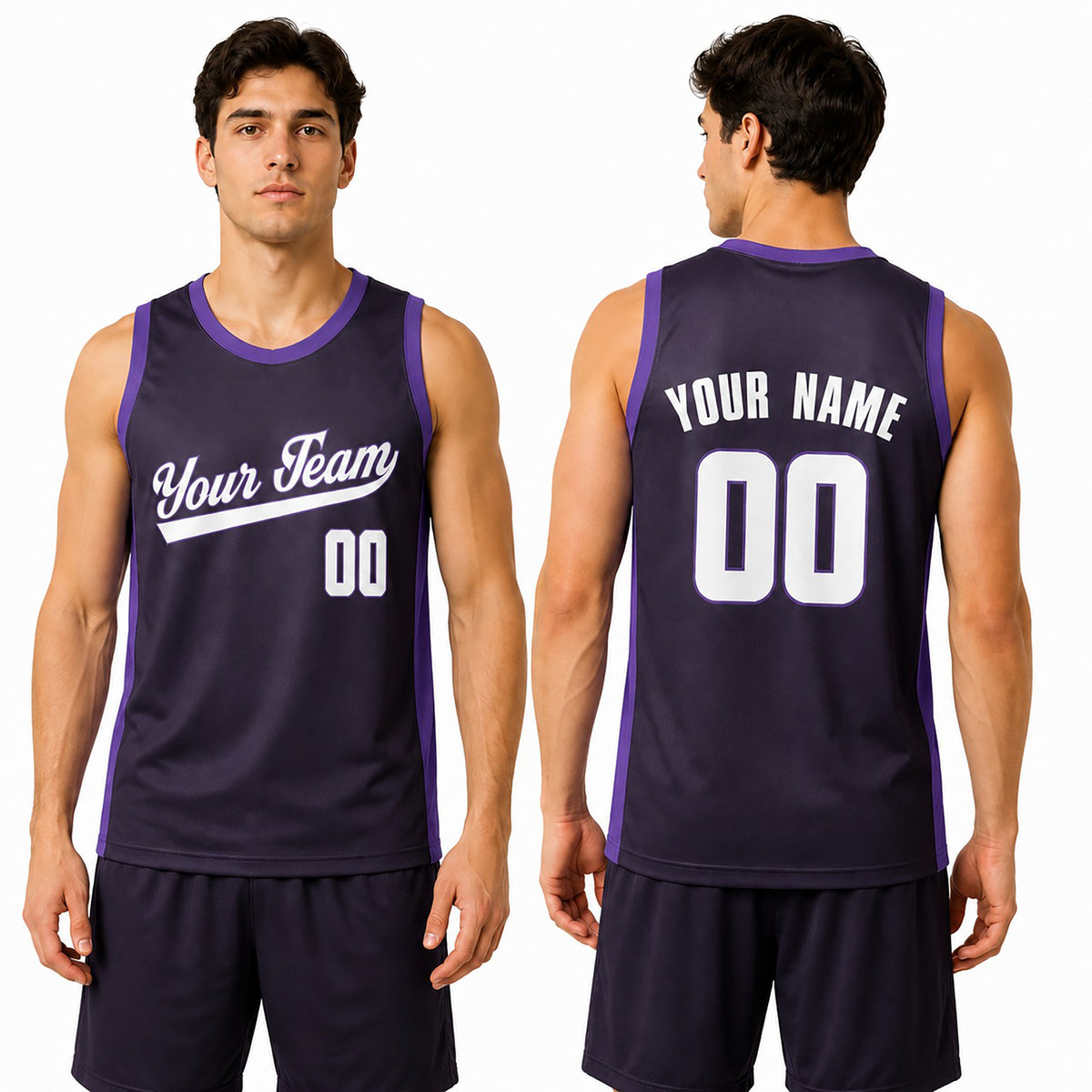 Personalized Sacramento Purple Basketball Jersey – Custom Name & Number-1