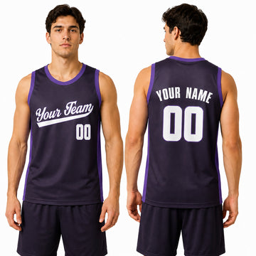 Personalized Sacramento Purple Basketball Jersey – Custom Name & Number-1