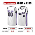 Personalized Sacramento White Basketball Jersey – Custom Name & Number-2