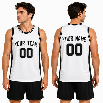 Personalized San Antonio White Basketball Jersey – Custom Name & Number-1