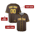 Personalized San Diego Baseball Jersey – Brown Alternate-Inspired Style, Custom Name & Number for Kids & Adults-2