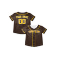 Personalized San Diego Baseball Jersey – Brown Alternate-Inspired Style, Custom Name & Number for Kids & Adults-7