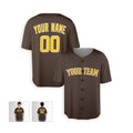 Personalized San Diego Baseball Jersey – Brown Alternate-Inspired Style, Custom Name & Number for Kids & Adults-3