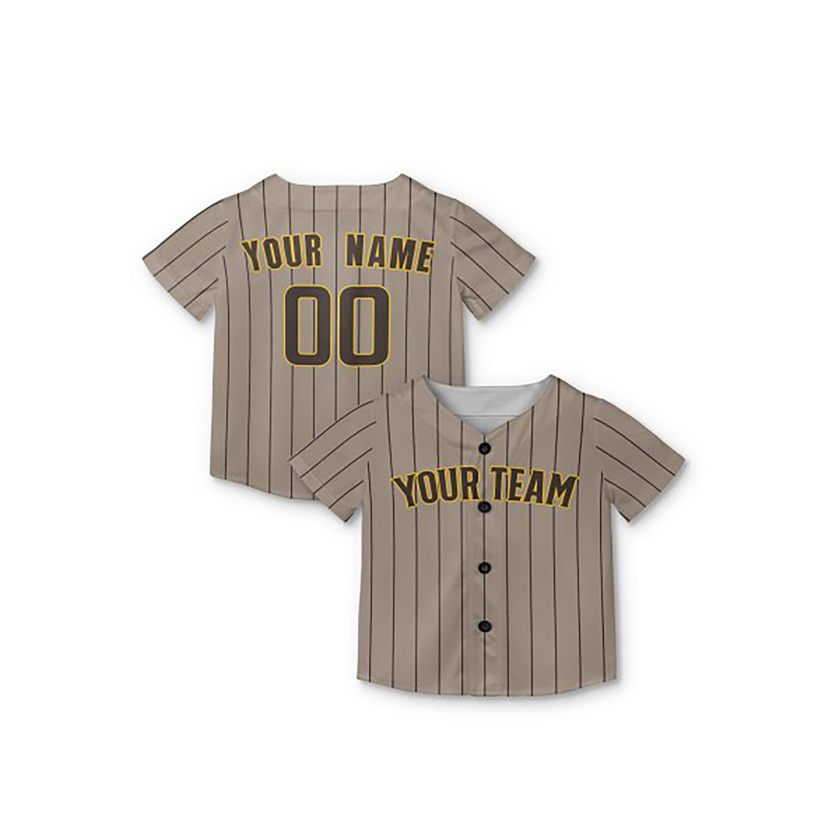 Personalized San Diego Baseball Jersey – Sand Alternate Style, Custom Name & Number for Kids & Adults-8