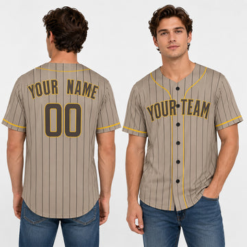Personalized San Diego Baseball Jersey – Sand Alternate Style, Custom Name & Number for Kids & Adults-1