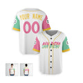 Personalized San Diego Baseball Jersey – White City-Inspired Style, Custom Name & Number for Kids & Adults-4