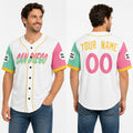 Personalized San Diego Baseball Jersey – White City-Inspired Style, Custom Name & Number for Kids & Adults-1