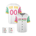 Personalized San Diego Baseball Jersey – White City-Inspired Style, Custom Name & Number for Kids & Adults-5