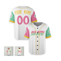 Personalized San Diego Baseball Jersey – White City-Inspired Style, Custom Name & Number for Kids & Adults-6