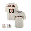 Personalized San Francisco Baseball Jersey – Cream Home-Inspired Style, Custom Name & Number for Kids & Adults-3