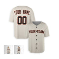 Personalized San Francisco Baseball Jersey – Cream Home-Inspired Style, Custom Name & Number for Kids & Adults-5