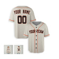 Personalized San Francisco Baseball Jersey – Cream Home-Inspired Style, Custom Name & Number for Kids & Adults-6