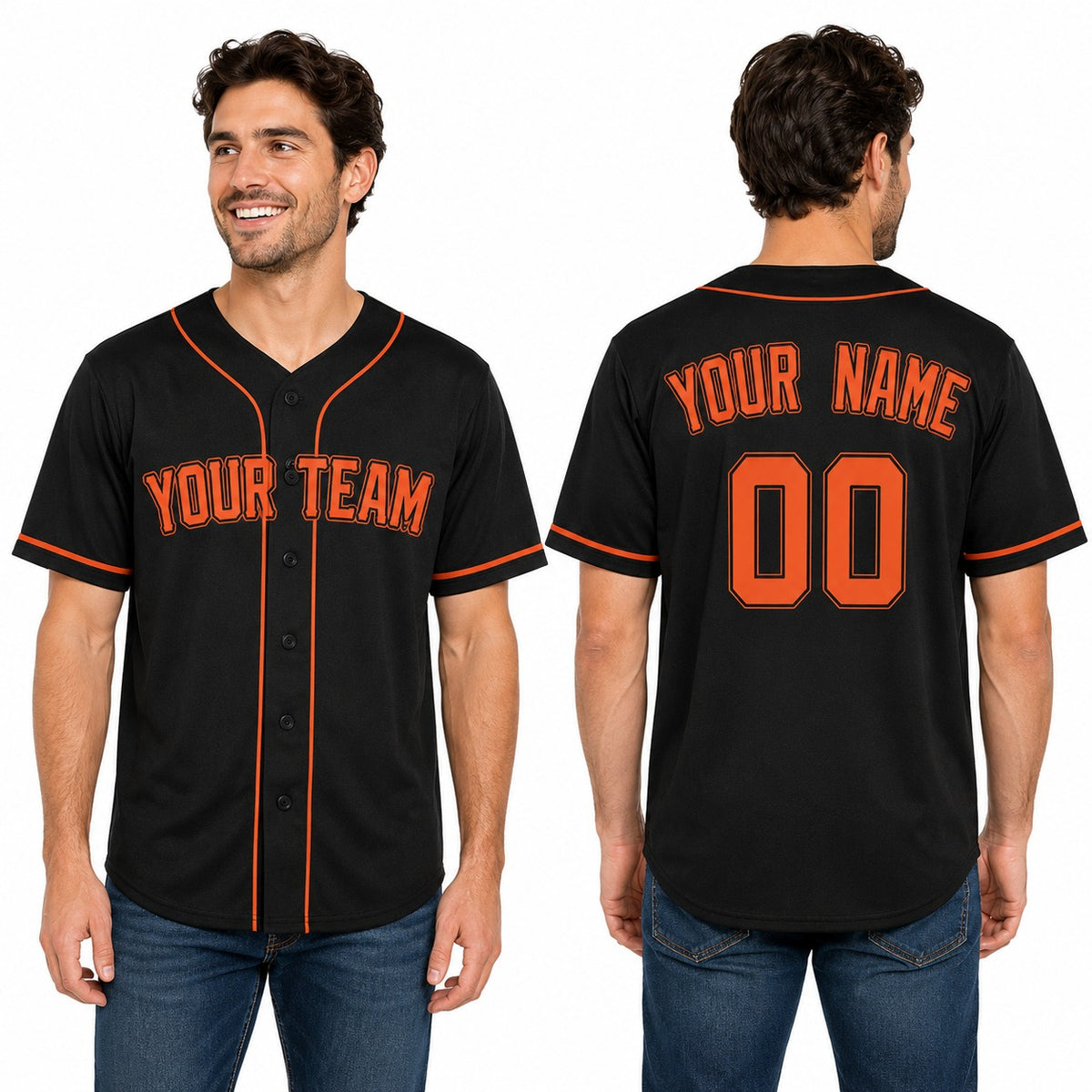 Personalized San Francisco Black Baseball Jersey – Custom Name & Number-1