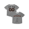 Personalized San Francisco Gray Mesh Baseball Jersey – Custom Name & Number-5