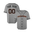Personalized San Francisco Gray Mesh Baseball Jersey – Custom Name & Number-4