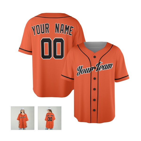 Personalized San Francisco Orange Throwback Baseball Jersey – Custom Name & Number-6