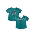 Personalized Seattle Baseball Jersey – Aqua Green Alternate Style, Custom Name & Number for Kids & Adults-8