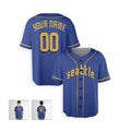 Personalized Seattle Baseball Jersey – Blue City-Inspired Style, Custom Name & Number for Kids & Adults-4