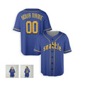 Personalized Seattle Baseball Jersey – Blue City-Inspired Style, Custom Name & Number for Kids & Adults-6
