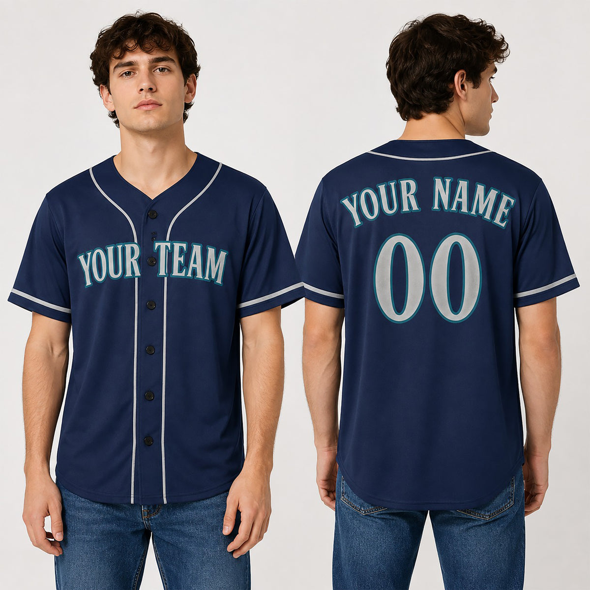 Personalized Seattle Baseball Jersey – Navy Alternate Style, Custom Name & Number for Kids & Adults-1