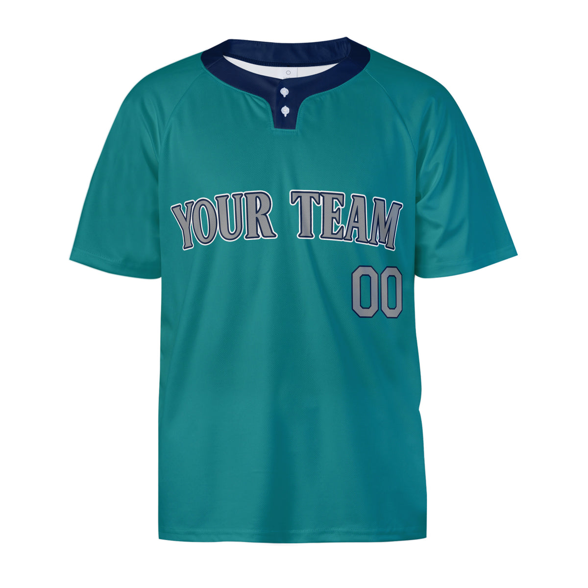 Personalized Seattle Two-Button Baseball Jersey – Alternate Style, Custom Name & Number for Men, Women & Youth-4