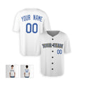 Personalized Seattle White Baseball Jersey – Custom Name & Number, Kids & Adults-3