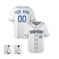 Personalized Seattle White Baseball Jersey – Custom Name & Number, Kids & Adults-4