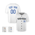 Personalized Seattle White Baseball Jersey – Custom Name & Number, Kids & Adults-5
