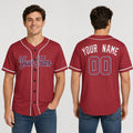 Personalized St. Louis Baseball Jersey – Red Alternate Style, Custom Name & Number for Kids & Adults-1