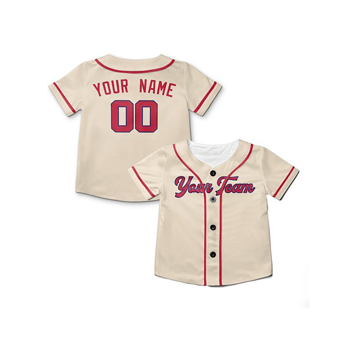 Personalized St. Louis Cream Baseball Jersey – Custom Name & Number, Kids & Adults-6