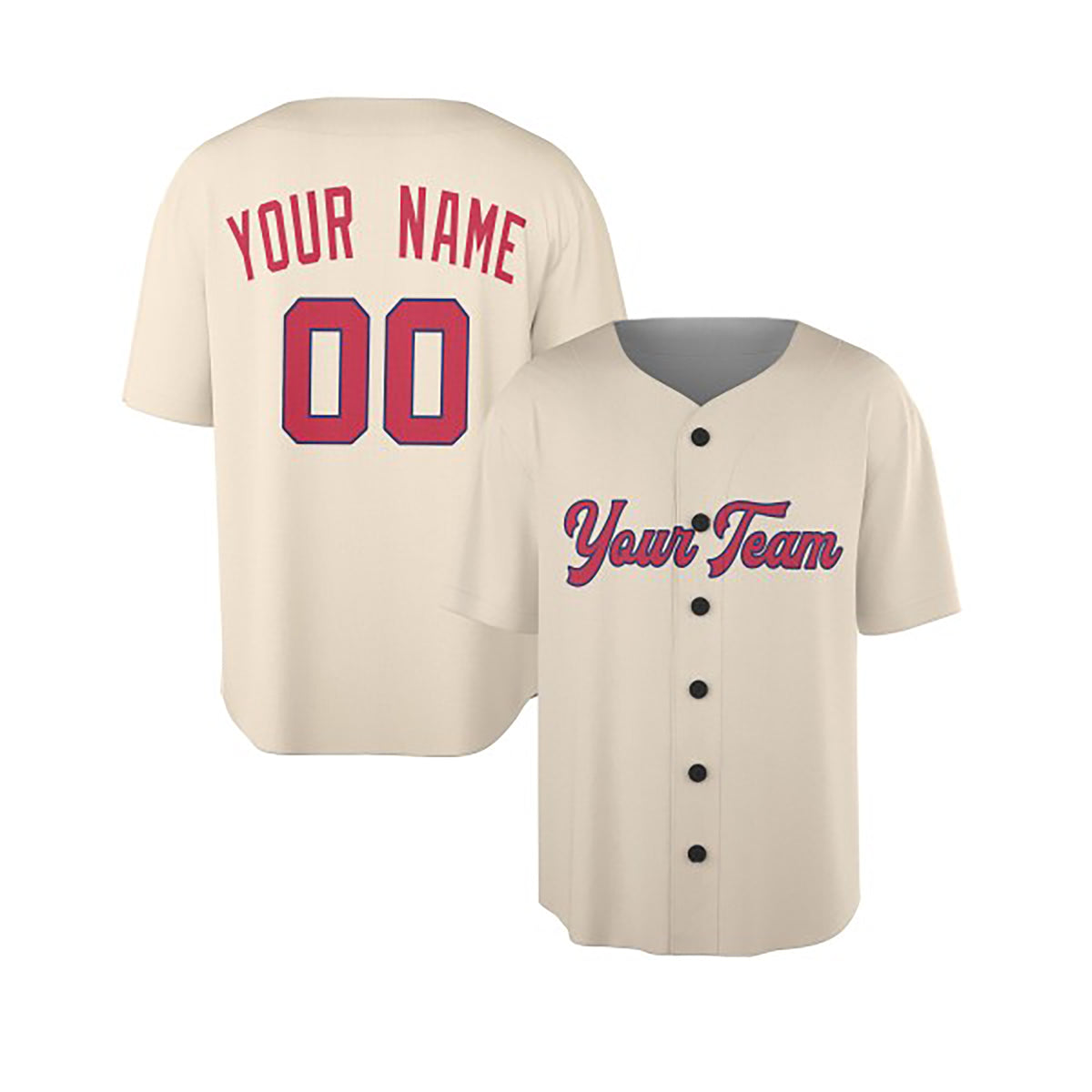 Personalized St. Louis Cream Baseball Jersey – Custom Name & Number, Kids & Adults-4