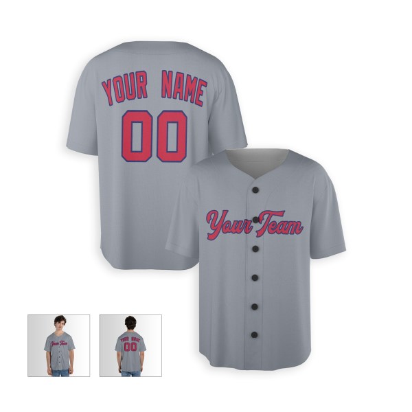 Personalized St. Louis Gray Baseball Jersey – Custom Name & Number, Kids & Adults-3