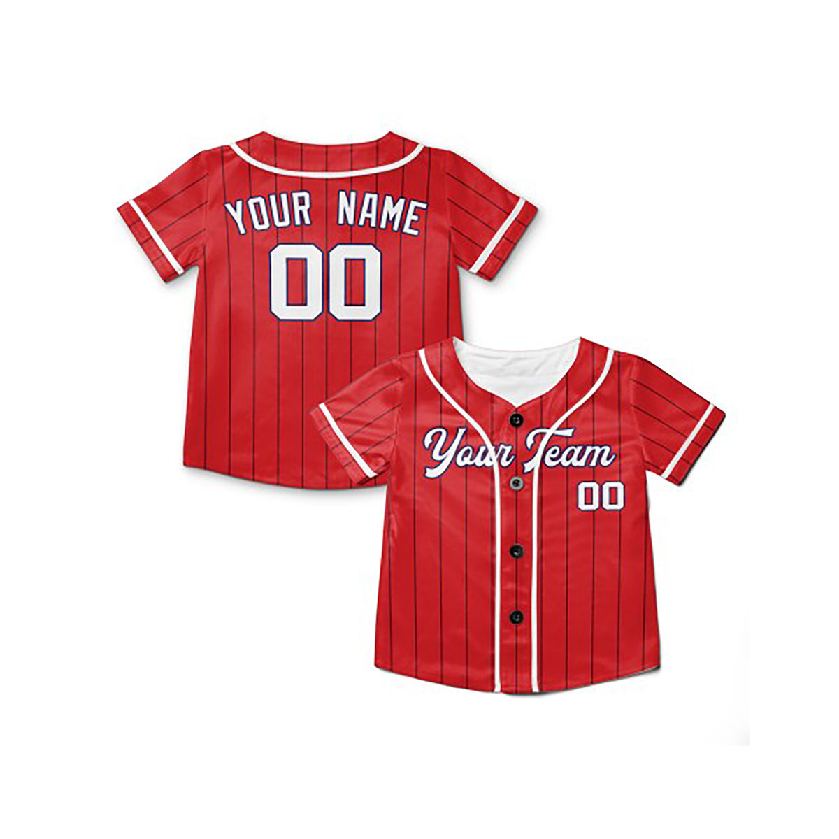Personalized St. Louis Red Baseball Jersey – Custom Name & Number, Kids & Adults-6